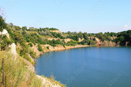 Lake at abandoned quarry 