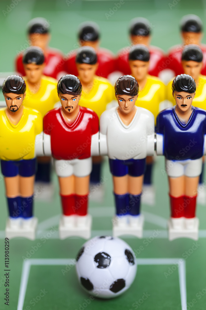 foosball table soccer . football players sport teame foosball table soccer . football players sport teame
