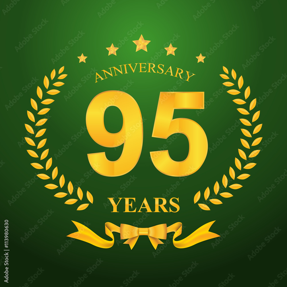 Naklejka premium Anniversary emblems template design