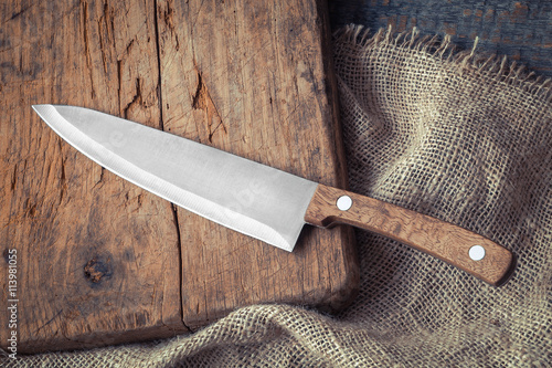 Fototapeta Big kitchen knife