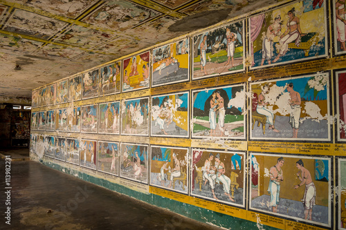 MATARA, SRI LANKA - Weherahena buddhist temple is said be the largest and the first tunnel temple in the world.The 600 feet tunnel was fist build by excavating the mound of earth. photo