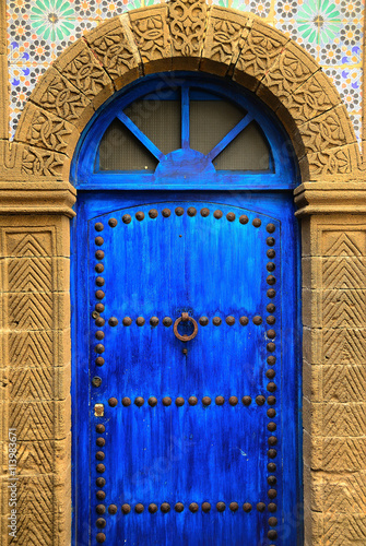 Puerta azul