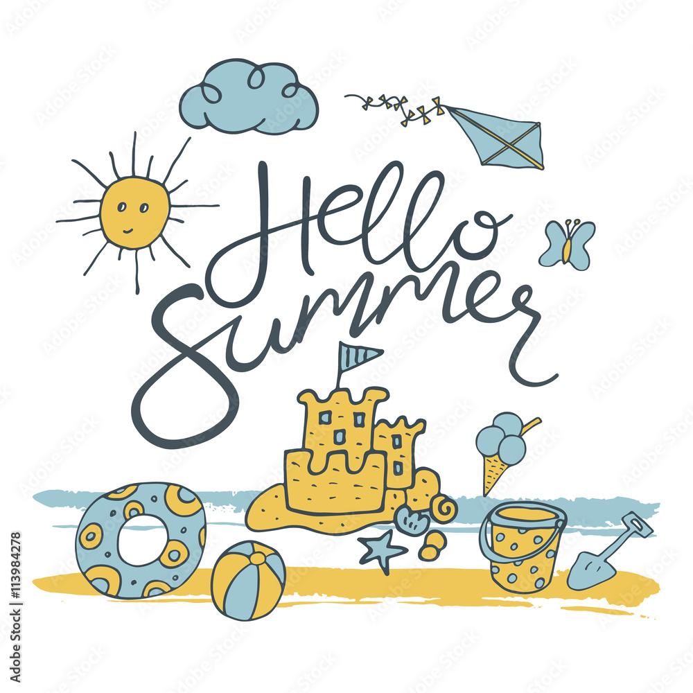 Obraz premium Summer time pattern