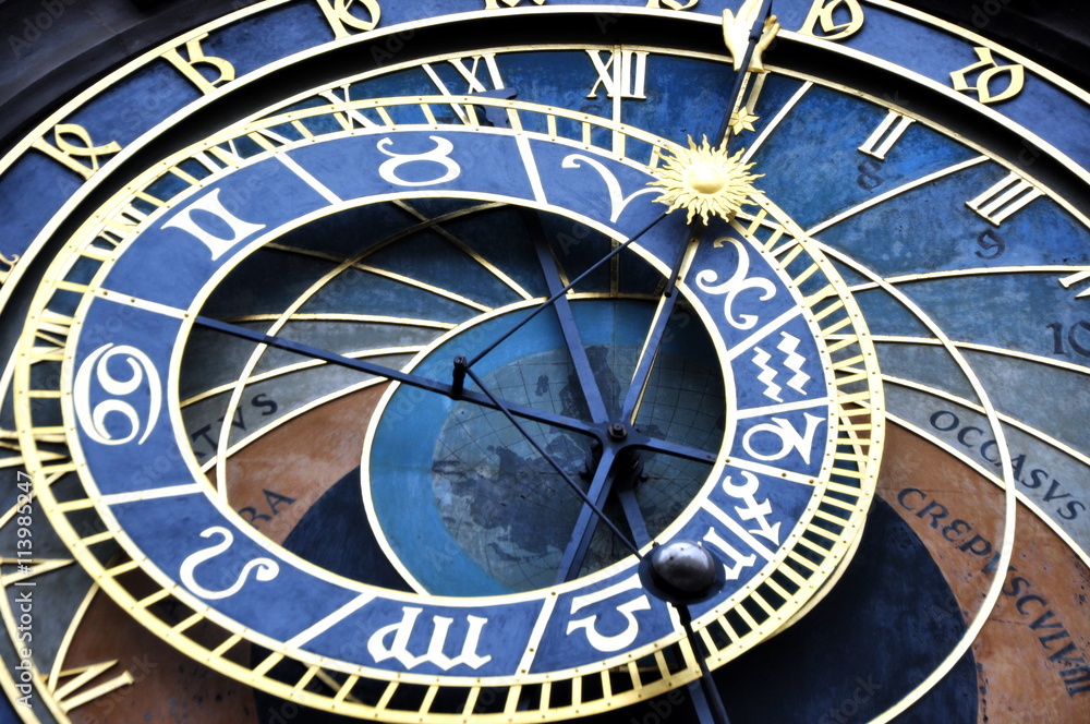 Fototapeta premium Prag - Prunkvolle astronomische Uhr am Rathaus