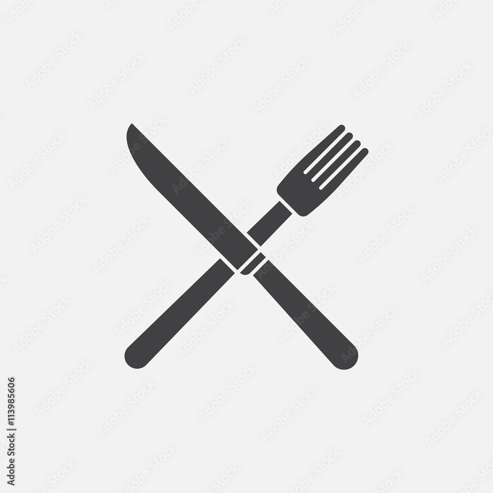 fork and knife icon fork and knife icon