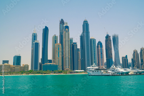Dubai Marina is a relatively new attraction in Dubai. © mudithadesilva