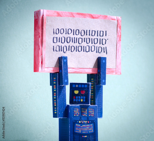 Binary signal and robot