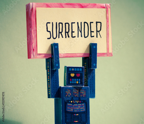 Robot Tells surrender