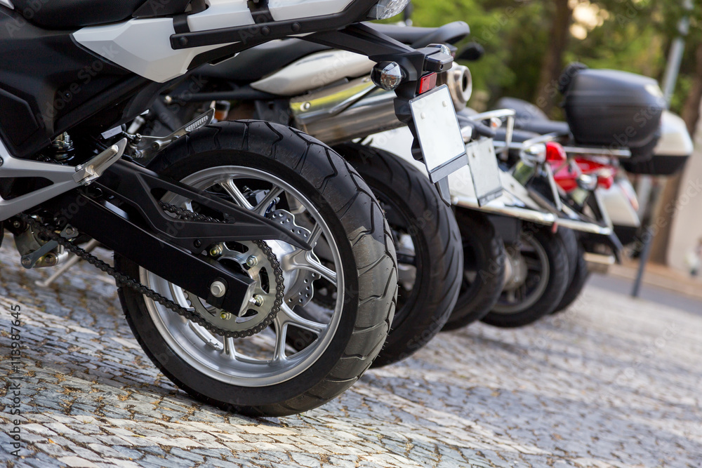 closeup details of motobike closeup details of motobike