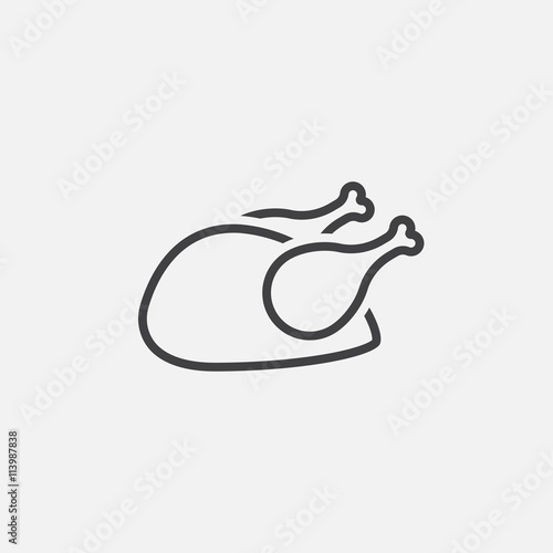 cooked chicken Icon