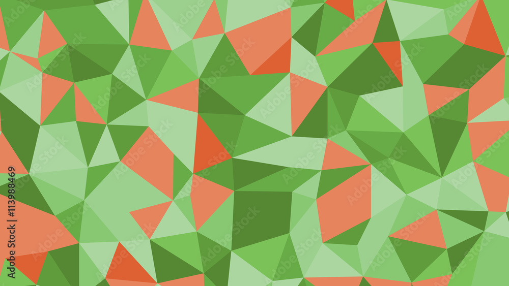 Abstract red green vector lowploly of many triangles background for use in design Abstract red green vector lowploly of many triangles background for use in design