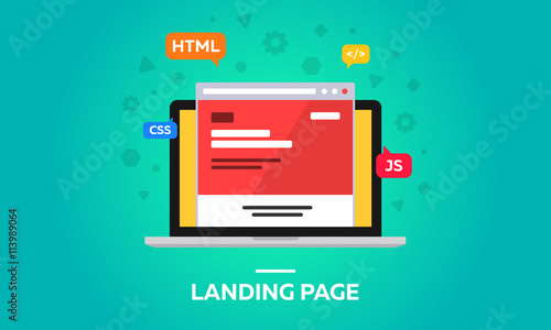 Landing page. Web site