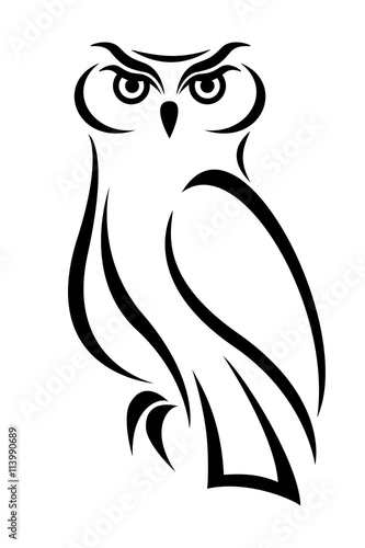 Vector Great Horned Owl