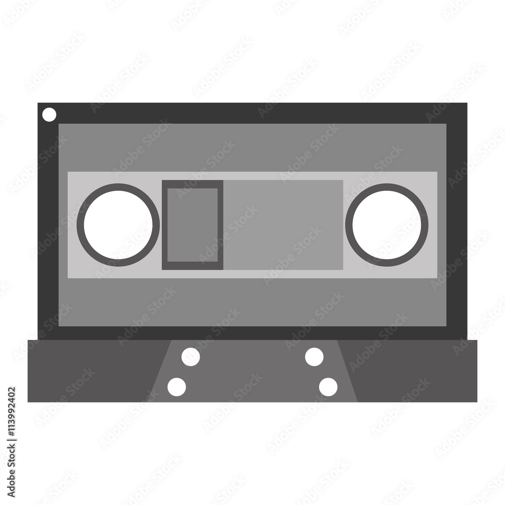 Obraz premium grey cassette tape