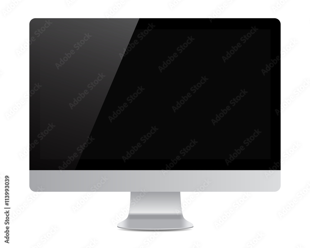Isolated monitor with shadow Isolated monitor with shadow