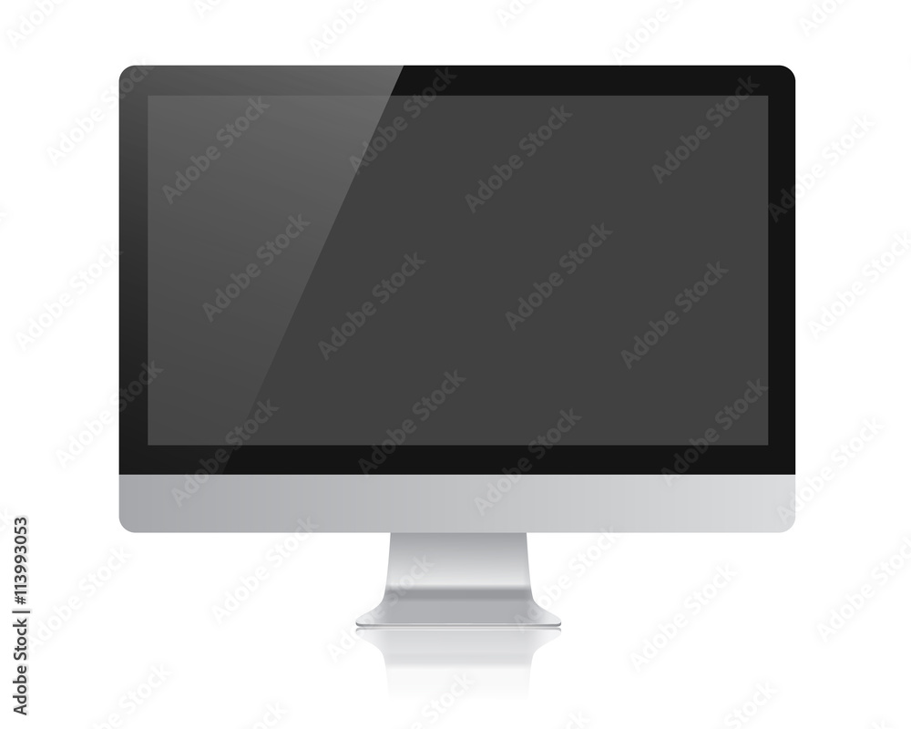 Isolated monitor with shadow Isolated monitor with shadow