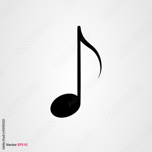 Music note vector icon