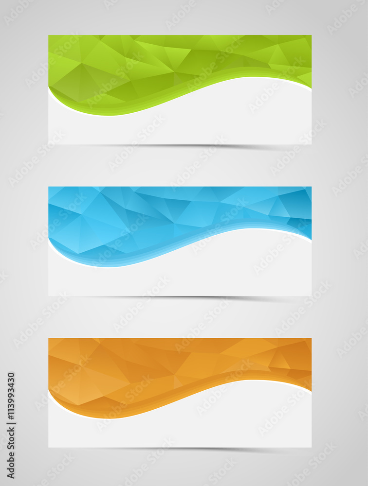 polygon crystal banners polygon crystal banners