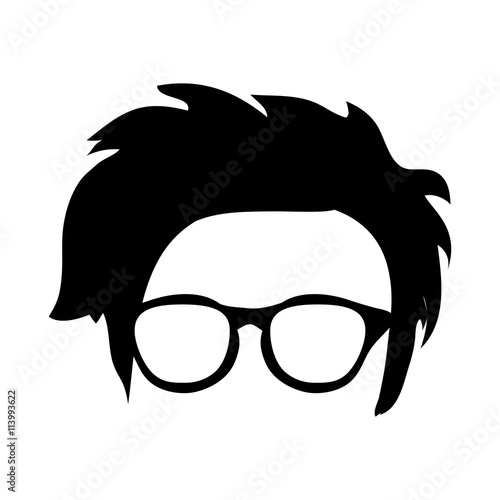 hair glasses mustache hipster