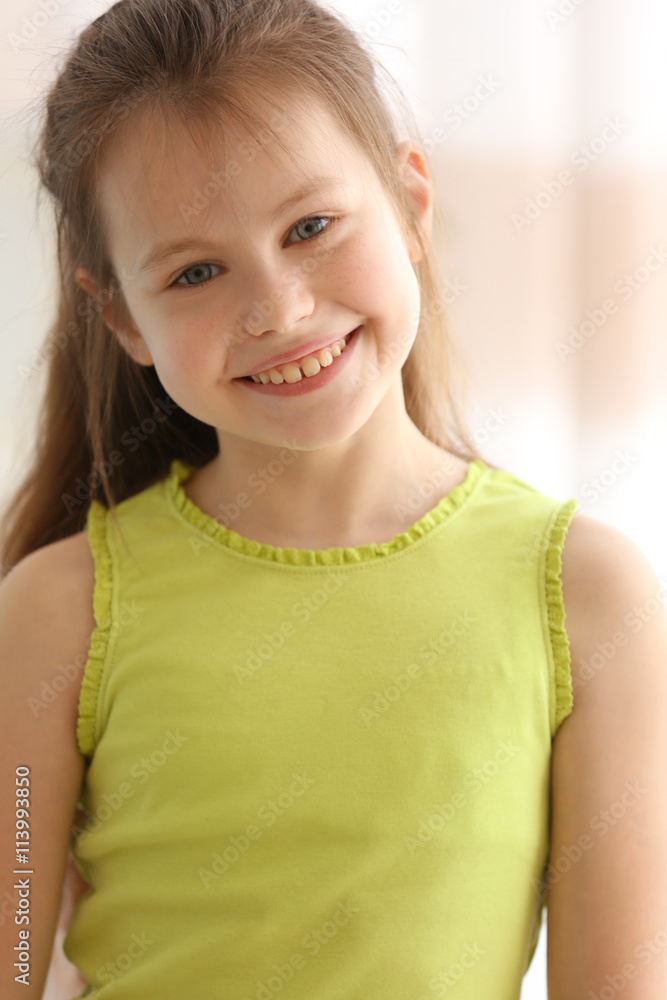 Portrait of cute small girl Portrait of cute small girl