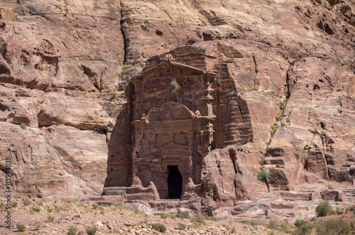 Ancient tomb of Sextius Florentinus in Petra, Jordan photo