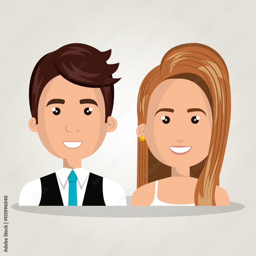 happy young people design, vector illustration eps10 graphic happy young people design, vector illustration eps10 graphic