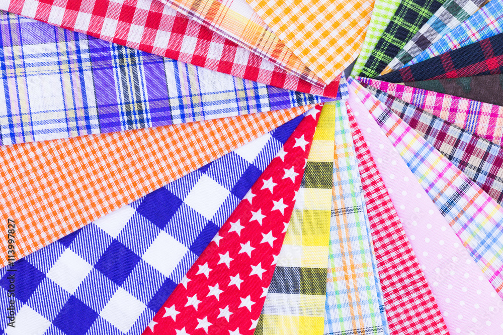 Fototapeta premium Plaid fabric