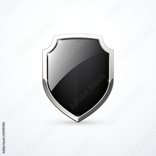Vector black shield