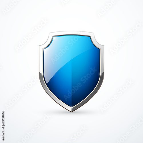 Vector blue shield
