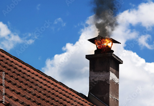 Chimmney on fire