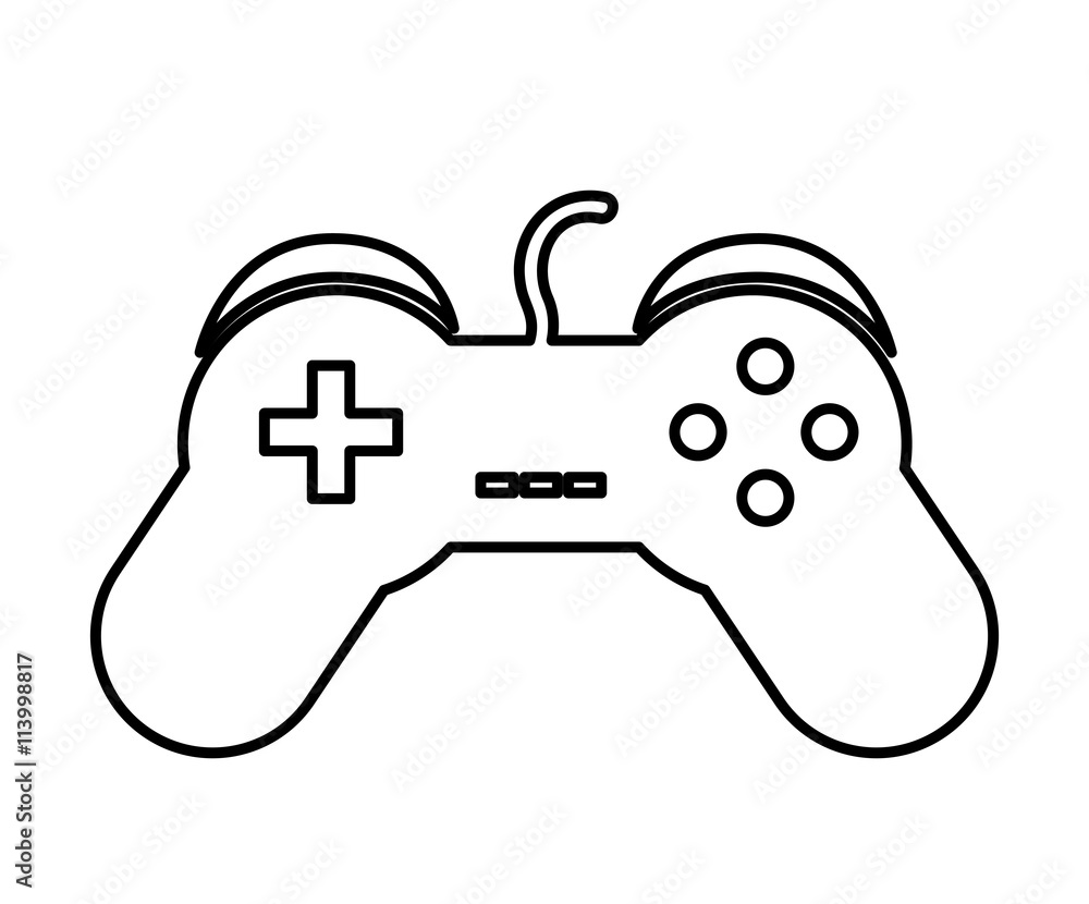 Control video game isolated icon design Control video game isolated icon design