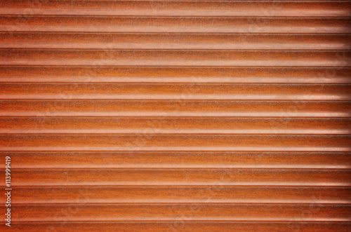 Fragment of Wooden Roller Door