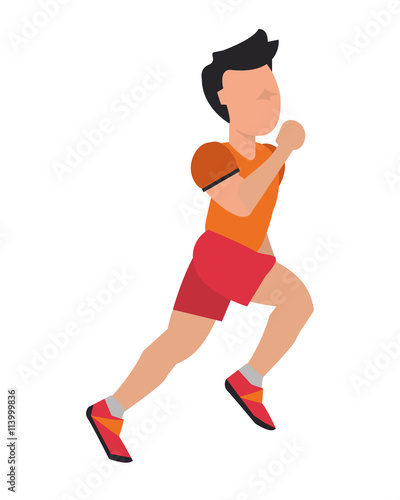 person jogging icon design