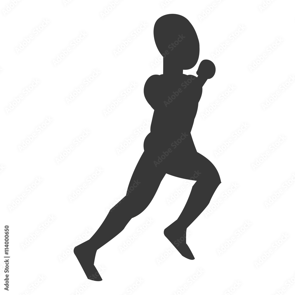 silhouette of person running silhouette of person running