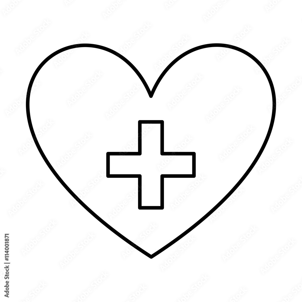 Healthy heart symbol isolated icon design Healthy heart symbol isolated icon design