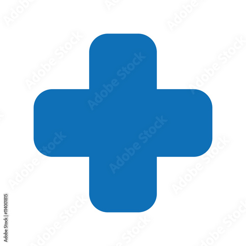 cross medical symbol isolated icon design