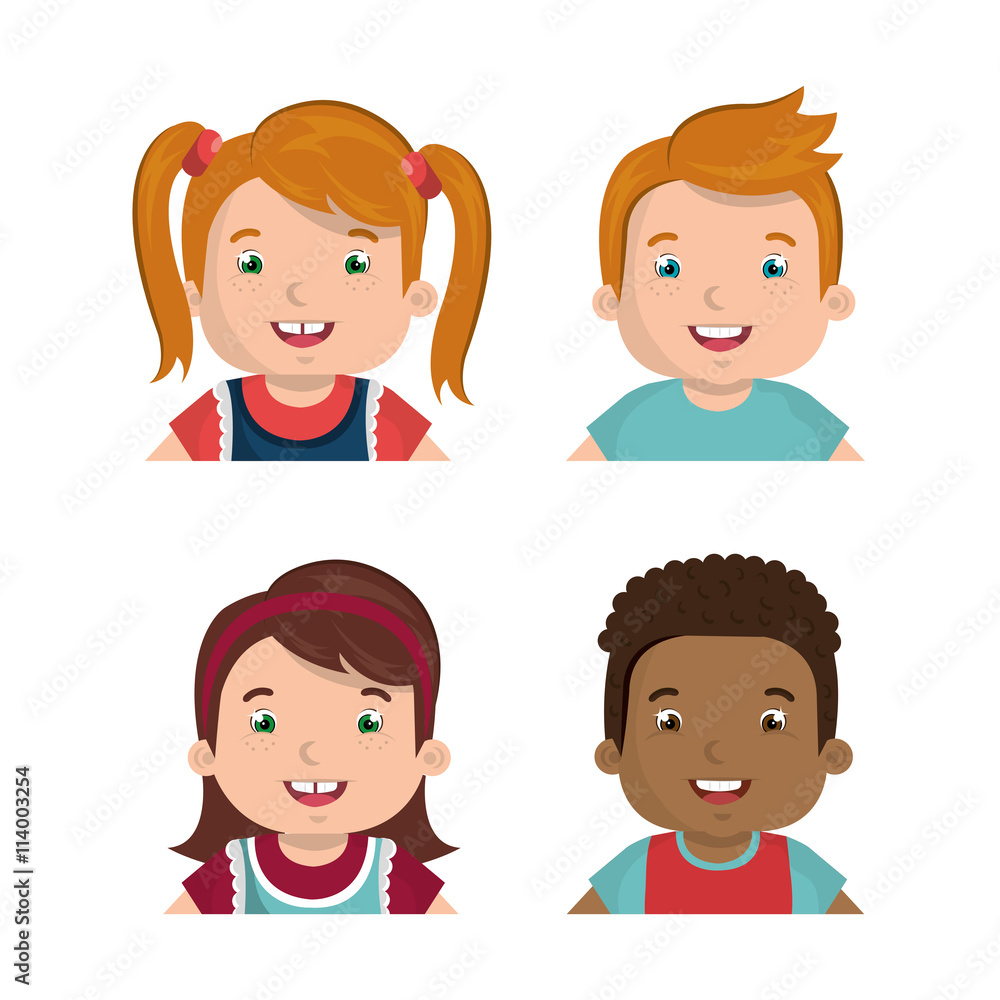 happy kids design, vector illustration eps10 graphic 