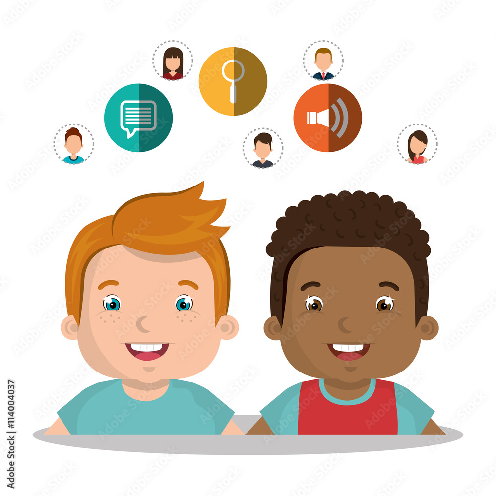 online kids design, vector illustration eps10 graphic online kids design, vector illustration eps10 graphic