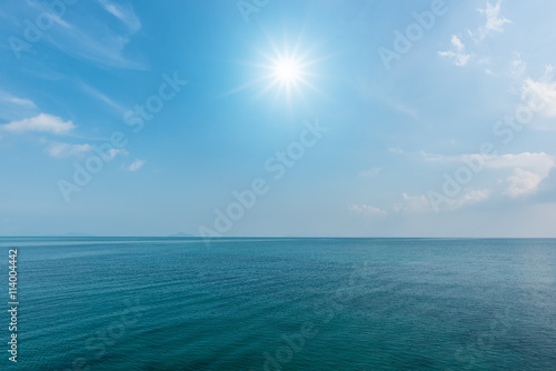 blue sea and sun
