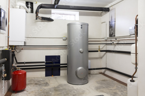 Photos condensing boiler gas in the boiler room