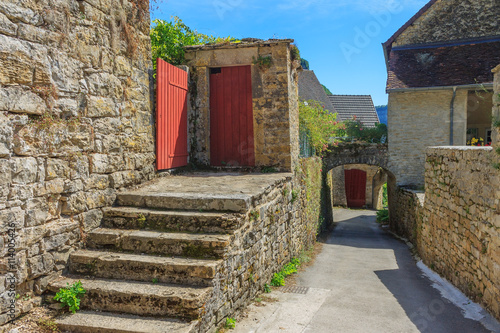 Picturesque medieval village Chateau-Chalon