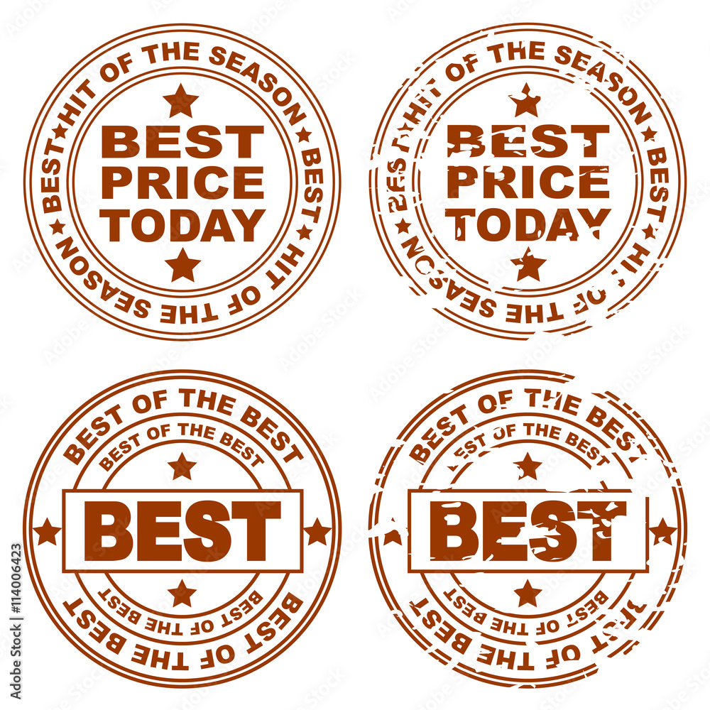 Obraz premium Printing Impression. Different versions of the mark.