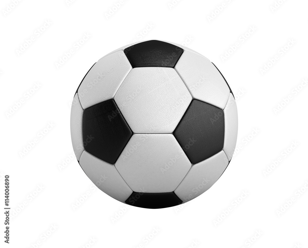 soccer ball 3d render isolated on white