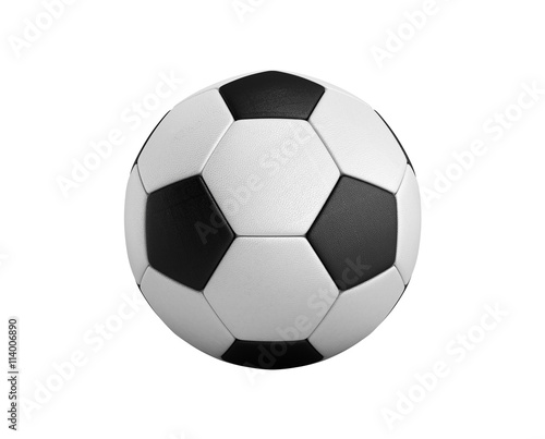 soccer ball 3d render isolated on white