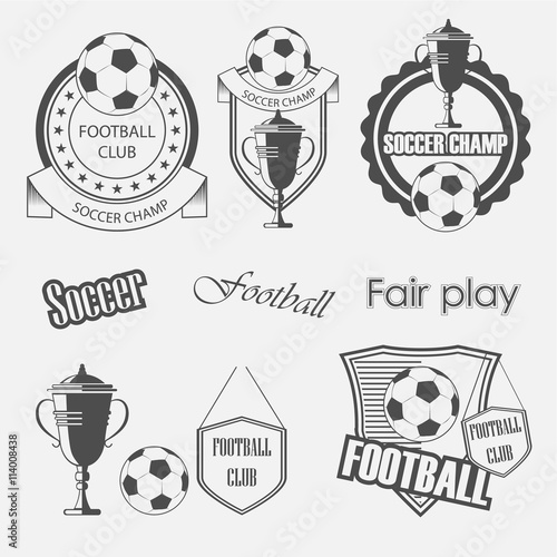 soccer football crests and emblem designs
