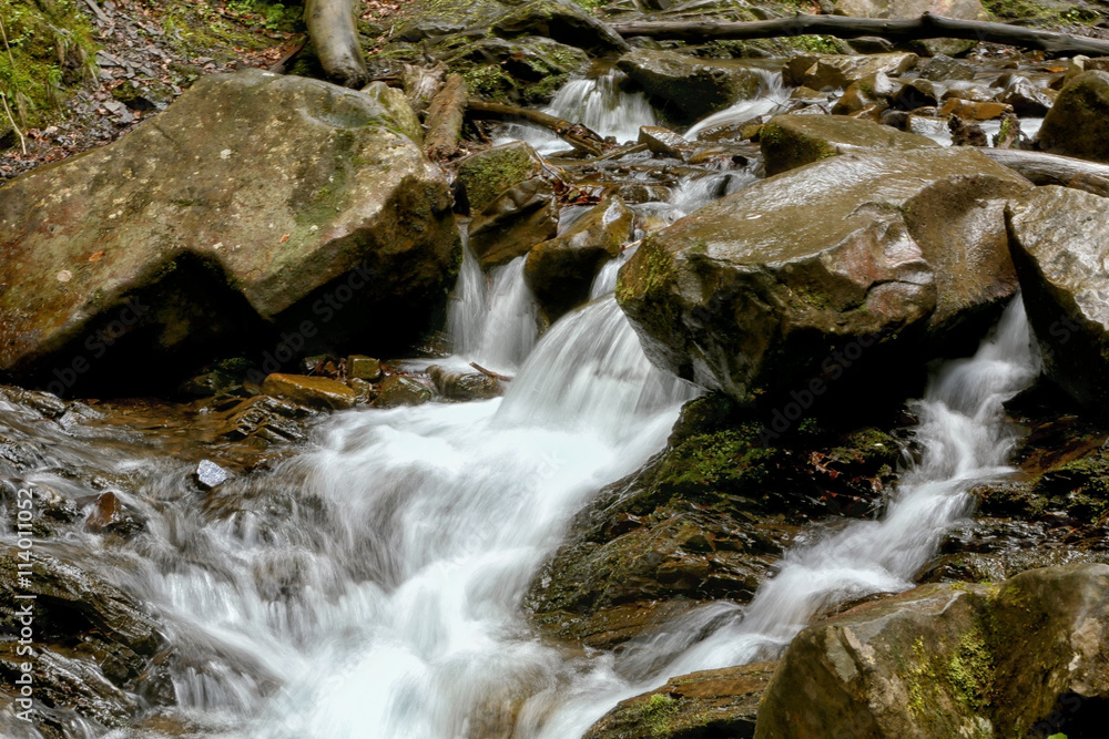 Magnificent mountain river, close up Magnificent mountain river, close up