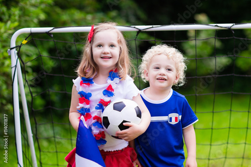 Happy kids, French football supporters © famveldman