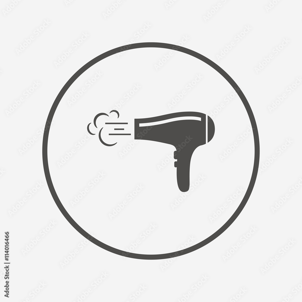 Hairdryer sign icon. Hair drying symbol. Hairdryer sign icon. Hair drying symbol.