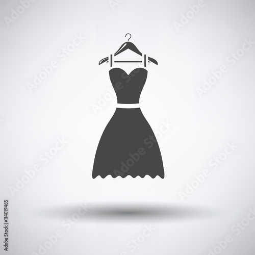 Elegant dress on shoulders icon