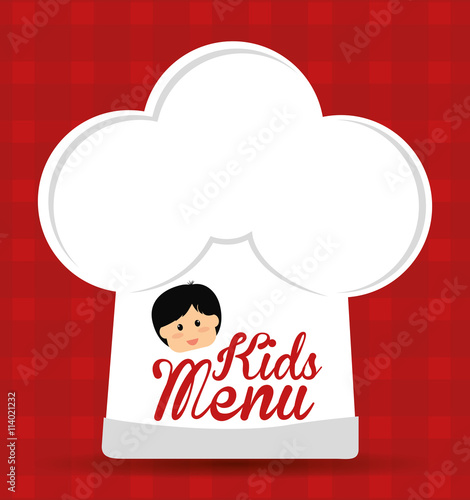 Kids menu design.